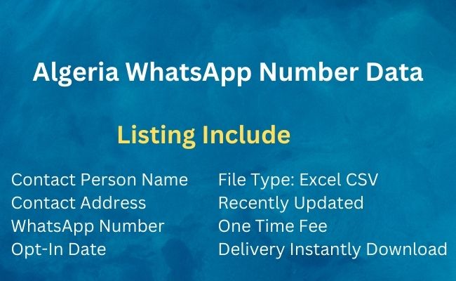 Algeria Whatsapp Number