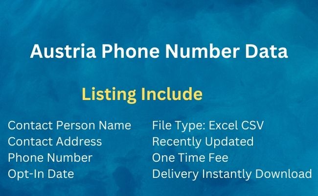 Austria Phone Number Data