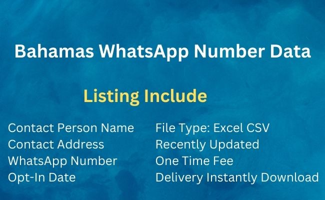 Bahamas Whatsapp Number