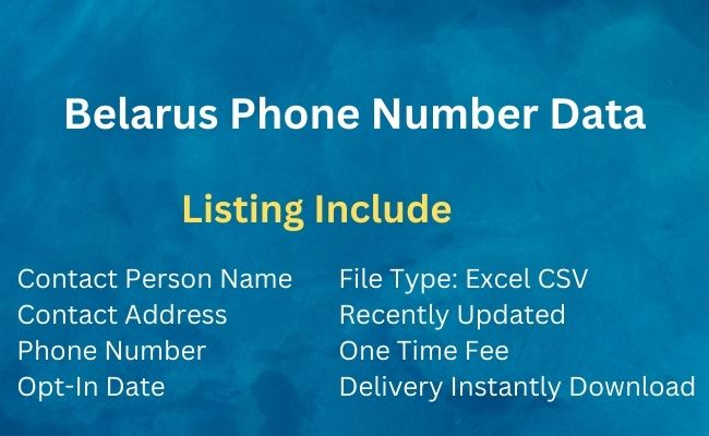 Belarus Phone Number Data