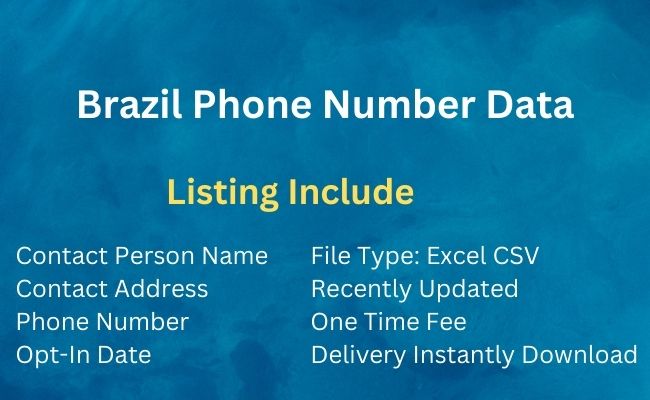 Brazil Phone Number Data