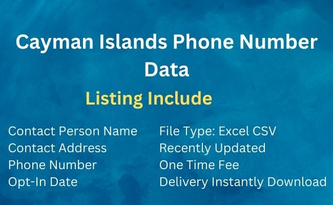 Cayman Islands Phone Number Data