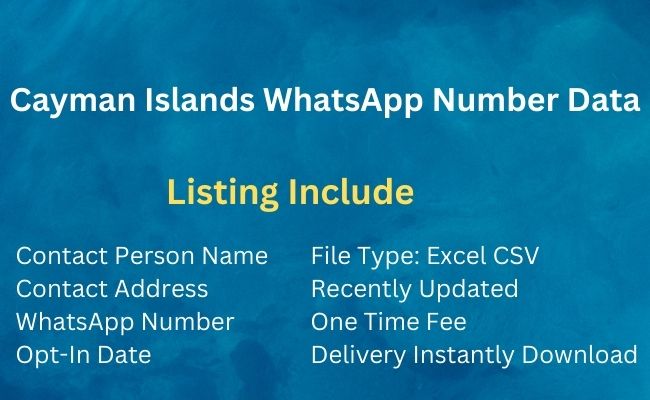 Cayman Islands Whatsapp Number