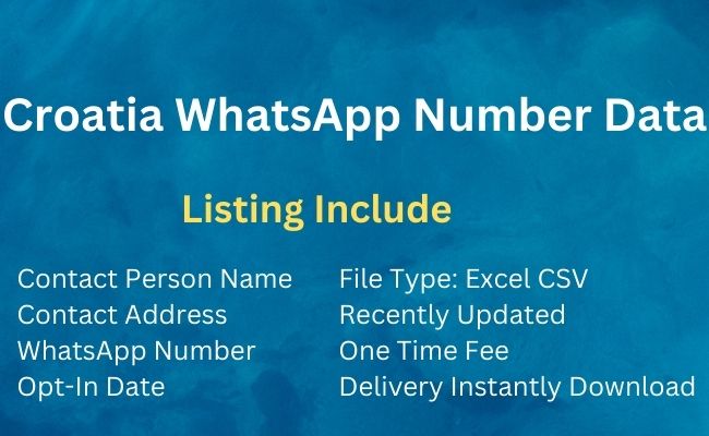 Croatia Whatsapp Number