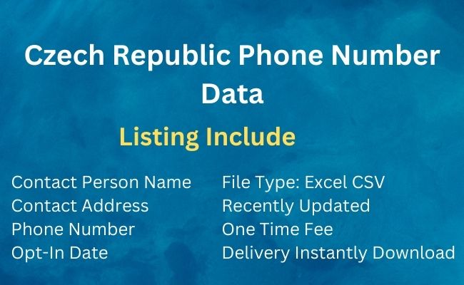 Czech Republic Phone Number Data