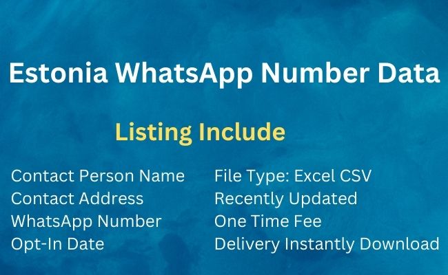 Estonia Whatsapp Number