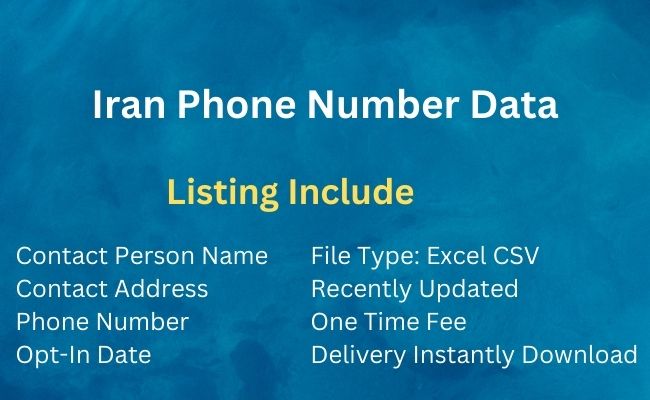 Iran Phone Number Data