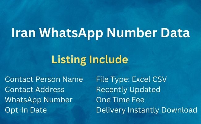 Iran Whatsapp Number