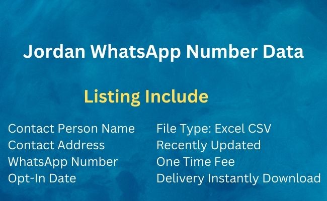 Jordan Whatsapp Number