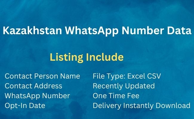 Kazakhstan Whatsapp Number