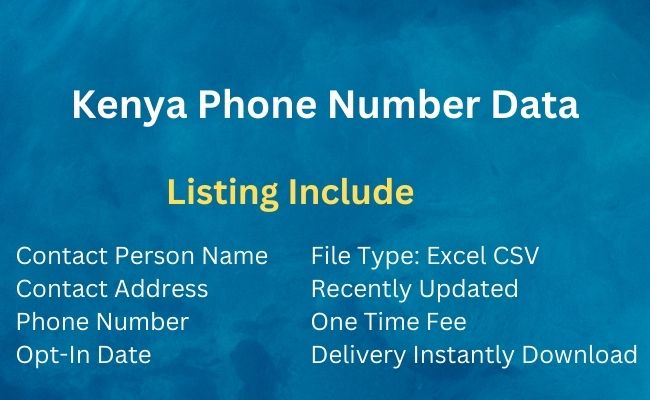 Kenya Phone Number Data