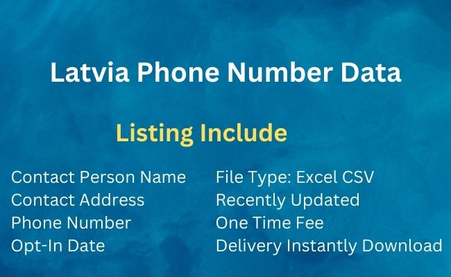 Latvia Phone Number Data