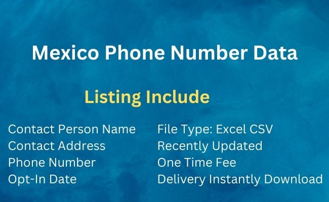 Mexico Phone Number Data