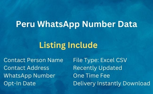 Peru Whatsapp Number