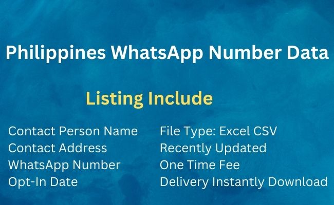 Philippines Whatsapp Number