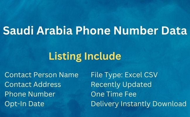 Saudi Arabia Phone Number Data