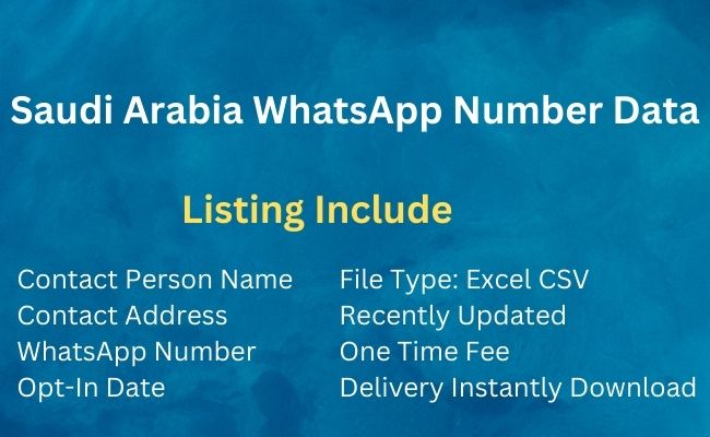 Saudi Arabia Whatsapp Number