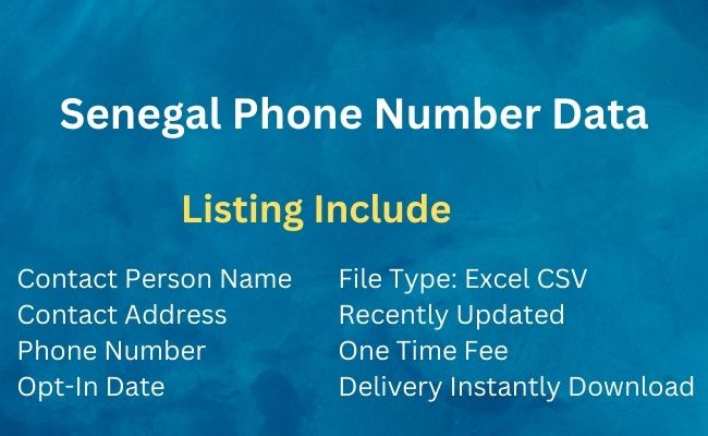 Senegal Phone Number Data