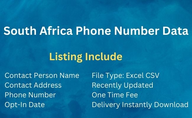 South Africa Phone Number Data