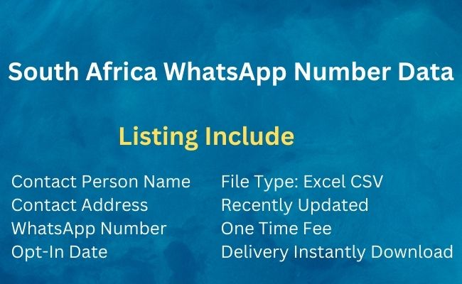 South Africa Whatsapp Number