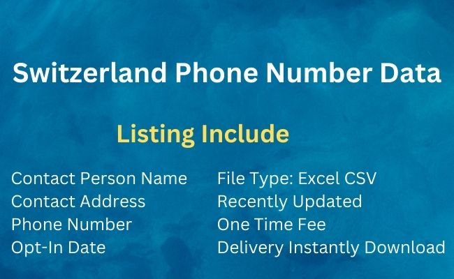 Switzerland Phone Number Data