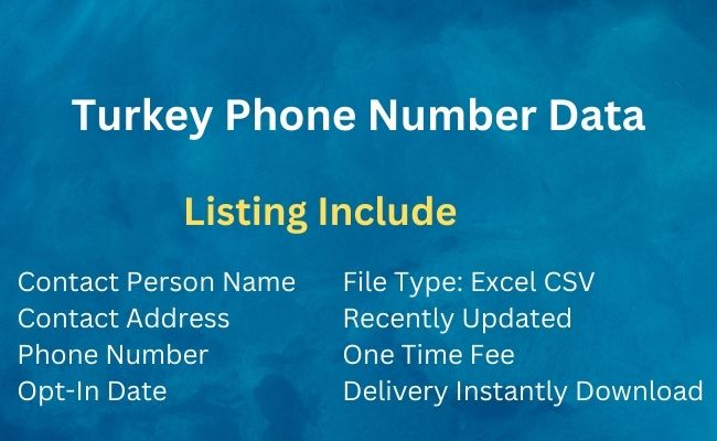 Turkey Phone Number Data