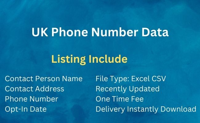 UK Phone Number Data