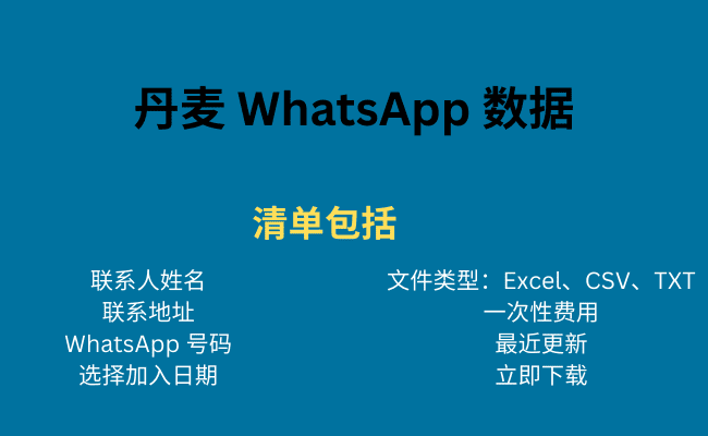 丹麦 WhatsApp 数据