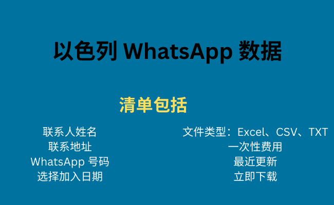 以色列 WhatsApp 数据