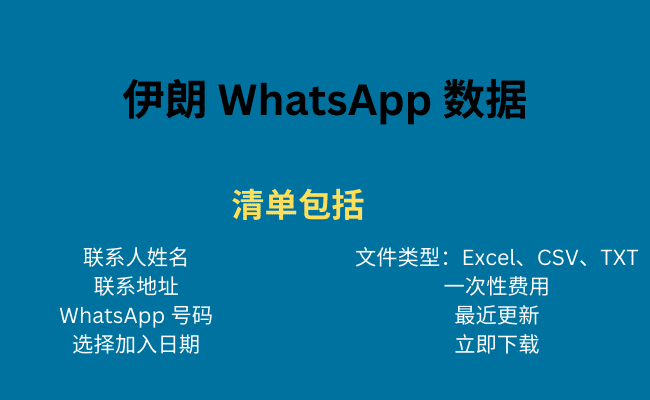 伊朗 WhatsApp 数据