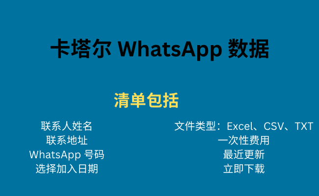 卡塔尔 WhatsApp 数据