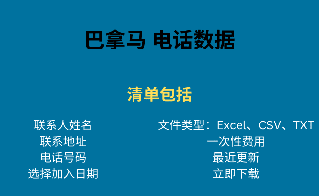 巴拿马 电话数据