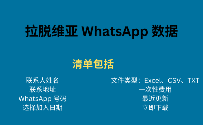 拉脱维亚 WhatsApp 数据