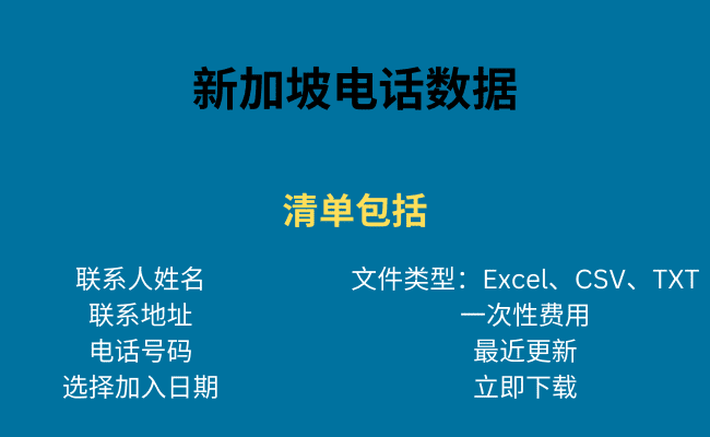 新加坡电话数据