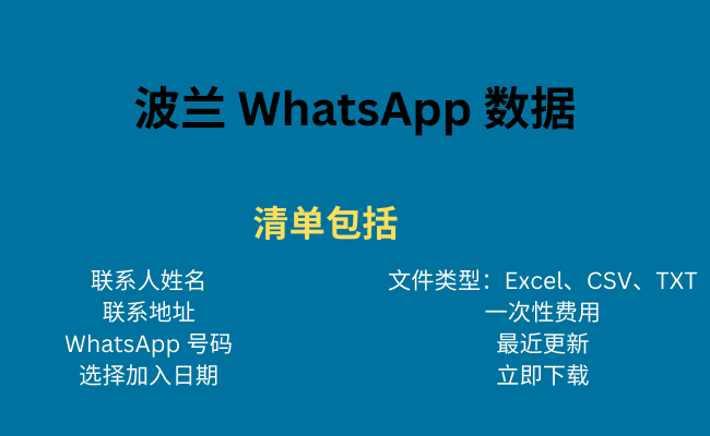 波兰 WhatsApp 数据